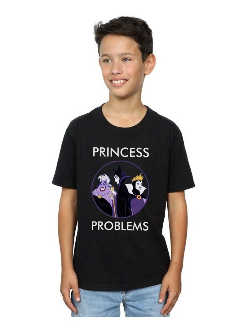 Disney - T-shirt PRINCESS HEADACHES Noir - Kiabi