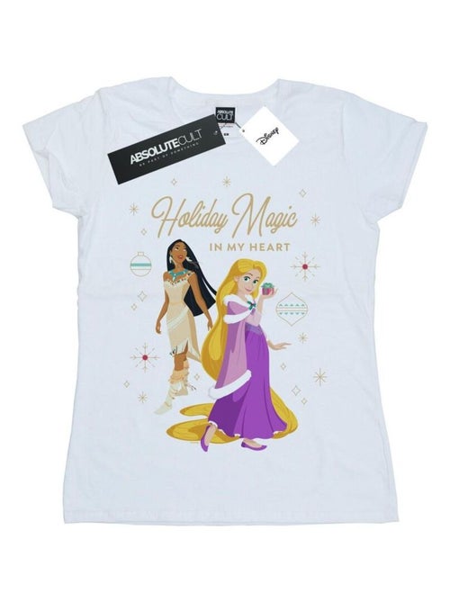Disney - T-shirt PRINCESS HOLIDAY MAGIC IN MY HEART - Kiabi