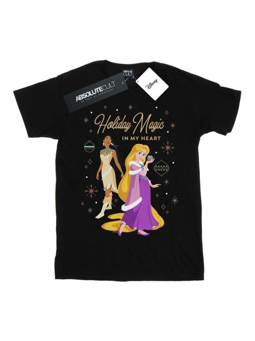 Disney - T-shirt PRINCESS HOLIDAY MAGIC IN MY HEART - Kiabi