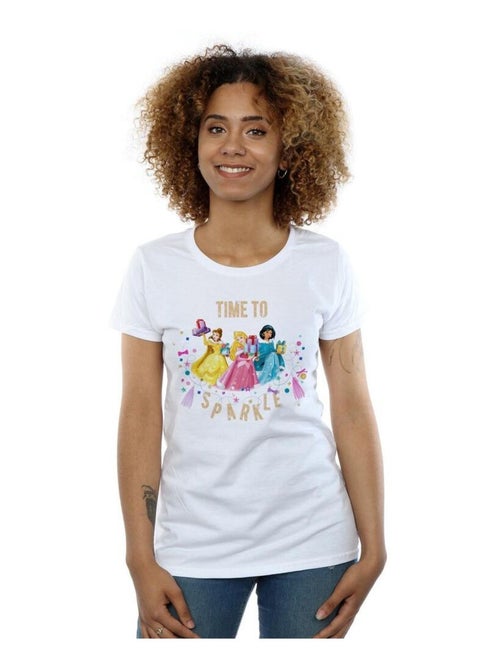 Disney - T-shirt PRINCESS TIME TO SPARKLE - Kiabi Disney - T-shirt PRINCESS TIME TO SPARKLE - Kiabi
