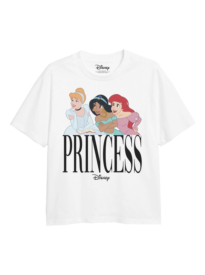 Disney - T-shirt PRINCESS TRIO Blanc - Kiabi