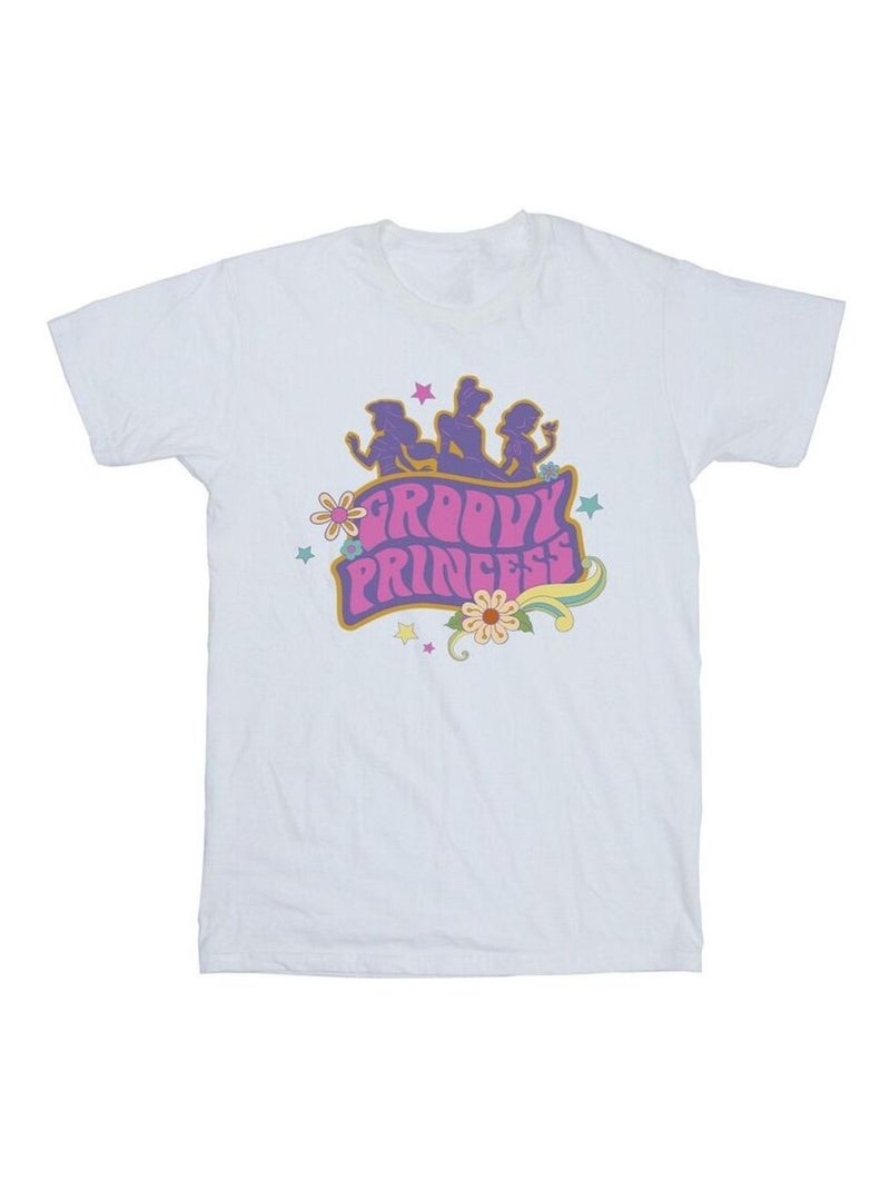Disney - T-shirt PRINCESSES Blanc - Kiabi