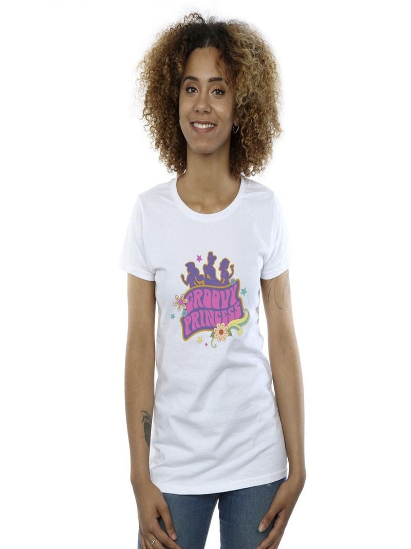 Disney - T-shirt PRINCESSES Blanc - Kiabi