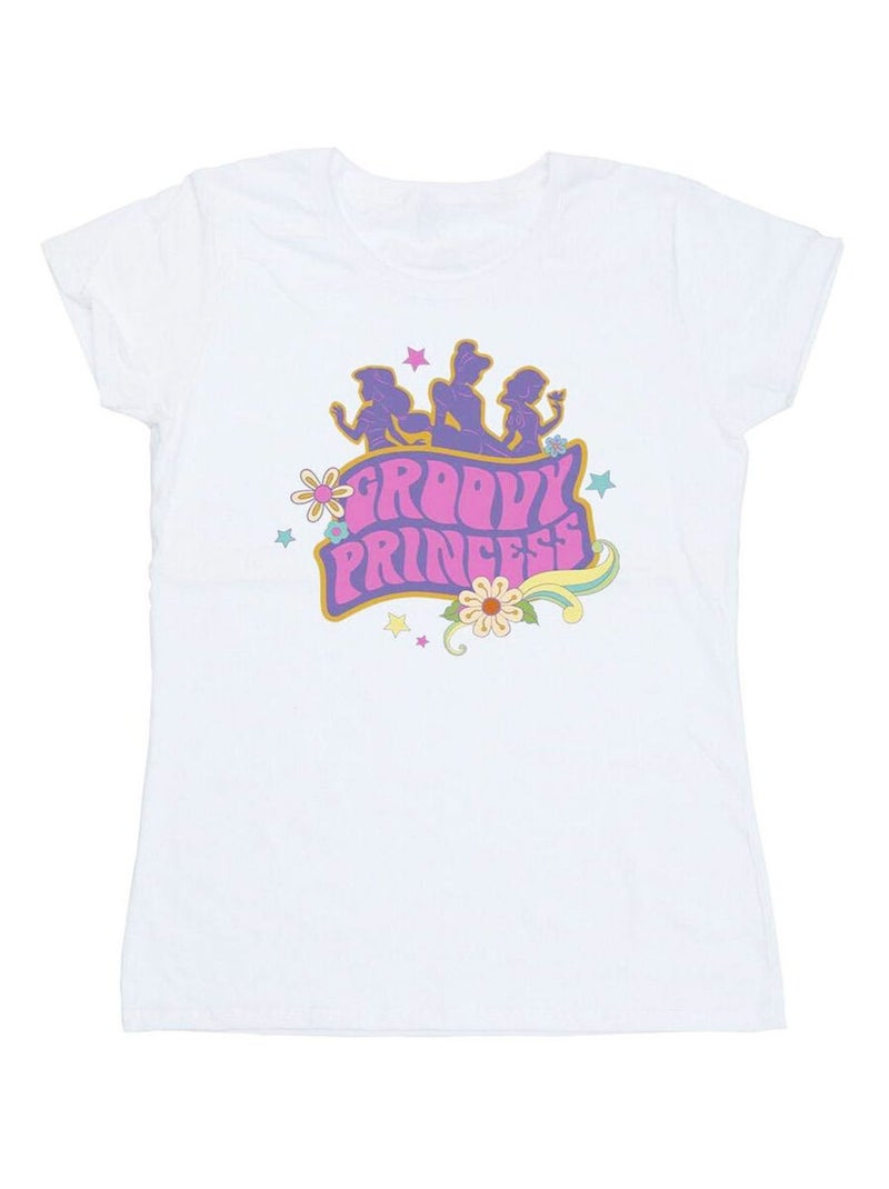 Disney - T-shirt PRINCESSES Blanc - Kiabi