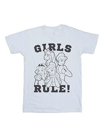 Disney - T-shirt PRINCESSES GIRLS RULE