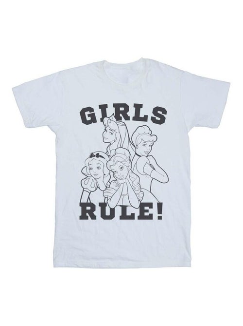 Disney - T-shirt PRINCESSES GIRLS RULE - Kiabi