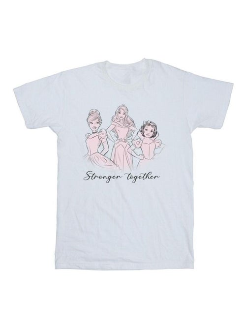 Disney - T-shirt PRINCESSES STRONGER TOGETHER - Kiabi