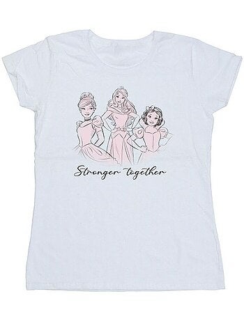 Disney - T-shirt PRINCESSES STRONGER TOGETHER