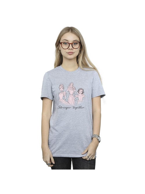 Disney - T-shirt PRINCESSES STRONGER TOGETHER - Kiabi