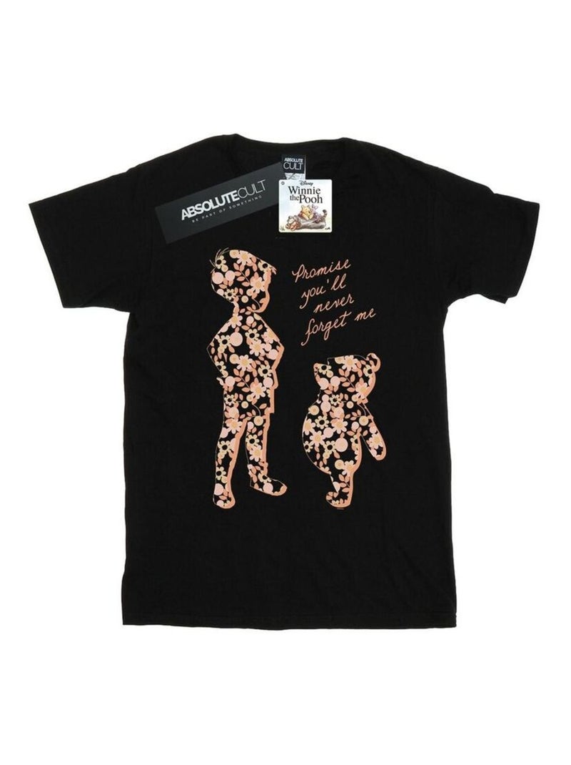 Disney - T-shirt PROMISE YOU'LL NEVER FORGET Noir - Kiabi