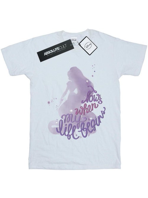 Disney - T-shirt Raiponce NOW'S WHEN MY LIFE BEGINS - Kiabi