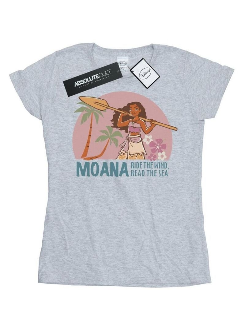 Disney - T-shirt READ THE SEA Gris chiné - Kiabi