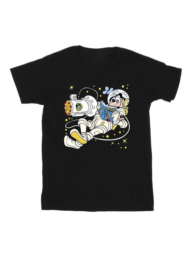 Disney - T-shirt READING IN SPACE Noir - Kiabi