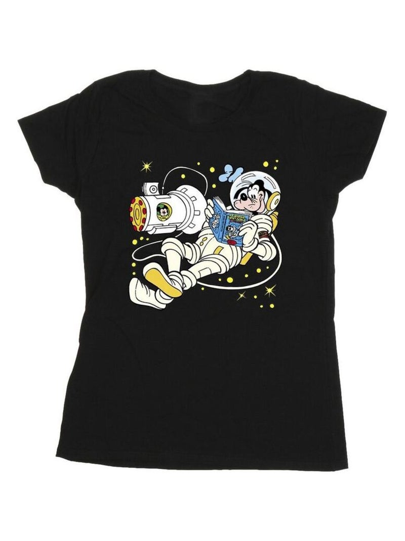Disney - T-shirt READING IN SPACE Noir - Kiabi