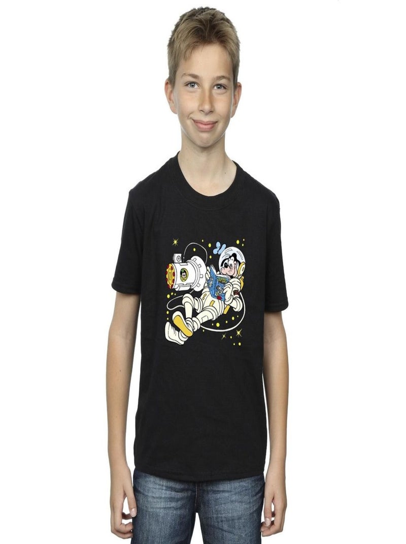 Disney - T-shirt READING IN SPACE Noir - Kiabi