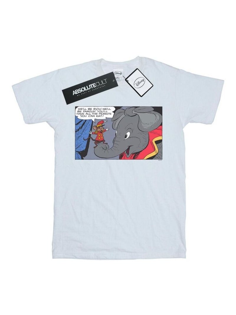 Disney - T-shirt RICH AND FAMOUS Blanc - Kiabi