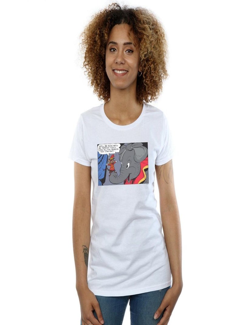Disney - T-shirt RICH AND FAMOUS Blanc - Kiabi