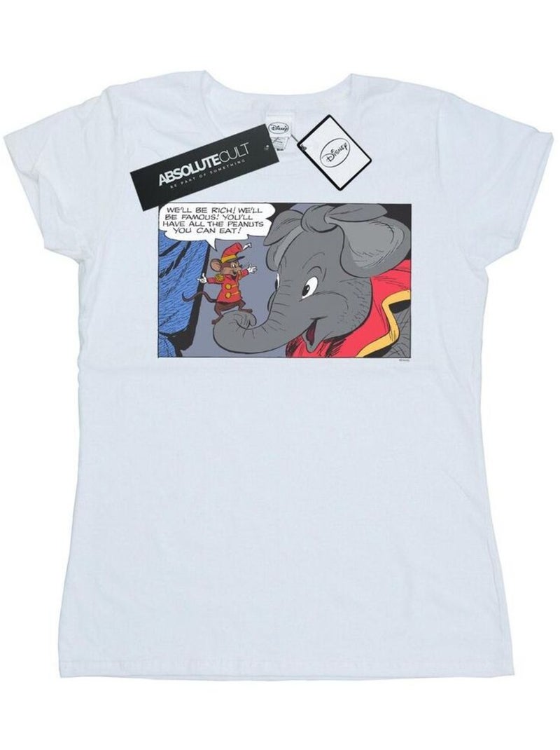 Disney - T-shirt RICH AND FAMOUS Blanc - Kiabi