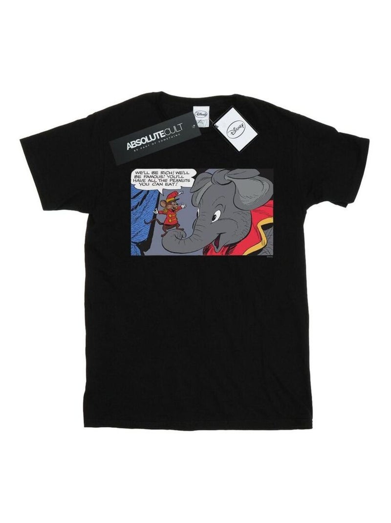 Disney - T-shirt RICH AND FAMOUS Noir - Kiabi