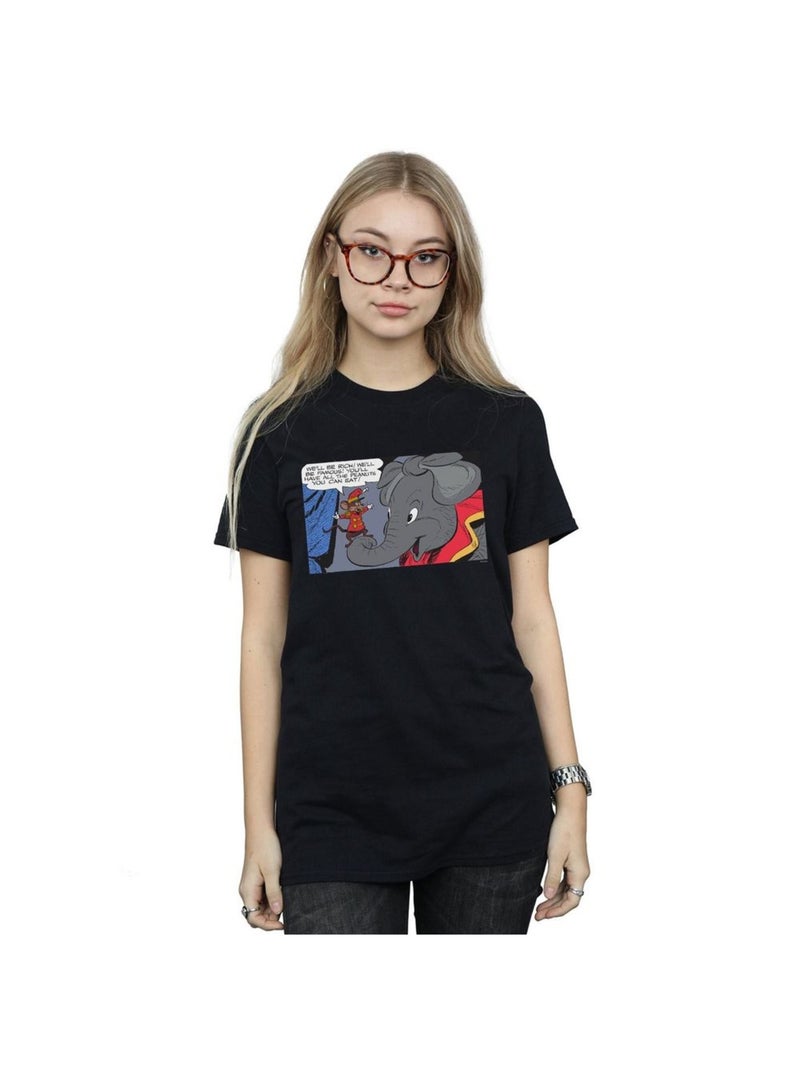 Disney - T-shirt RICH AND FAMOUS Noir - Kiabi