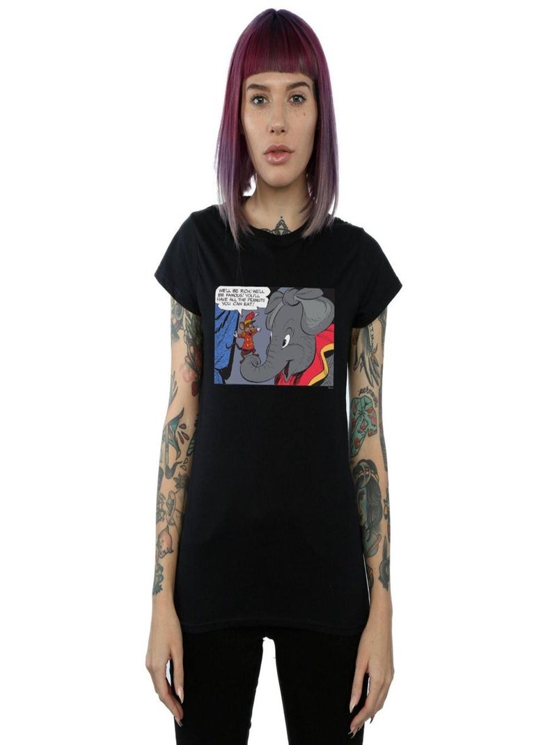 Disney - T-shirt RICH AND FAMOUS Noir - Kiabi