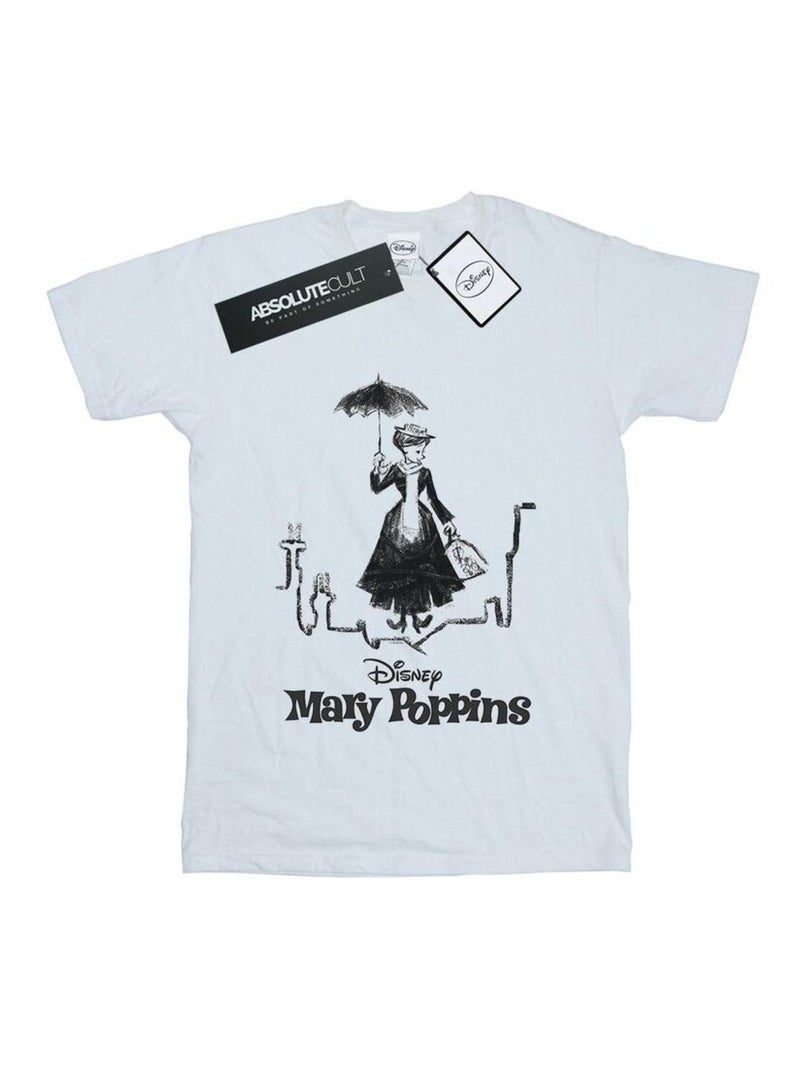 Disney - T-shirt ROOFTOP LANDING Blanc - Kiabi