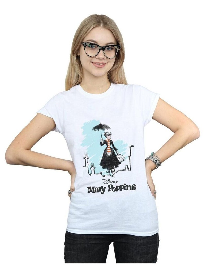 Disney - T-shirt ROOFTOP LANDING Blanc - Kiabi