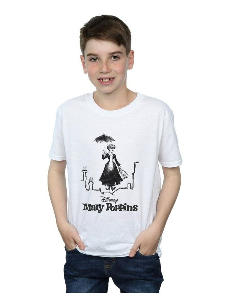 Disney - T-shirt ROOFTOP LANDING Blanc - Kiabi