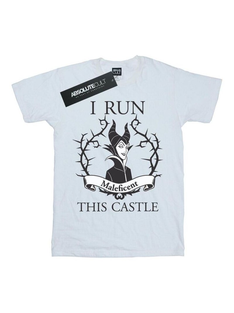 Disney - T-shirt RUN THIS Blanc - Kiabi