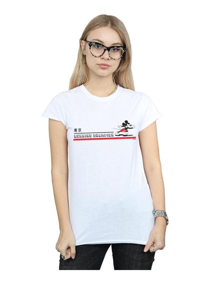 Disney - T-shirt RUNNING CHAMPION Blanc - Kiabi