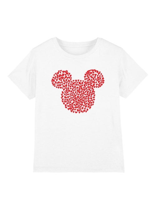 Disney - T-shirt Saint-Valentin motifs silhouette et oreilles en cœurs de Mickey Mouse - Kiabi