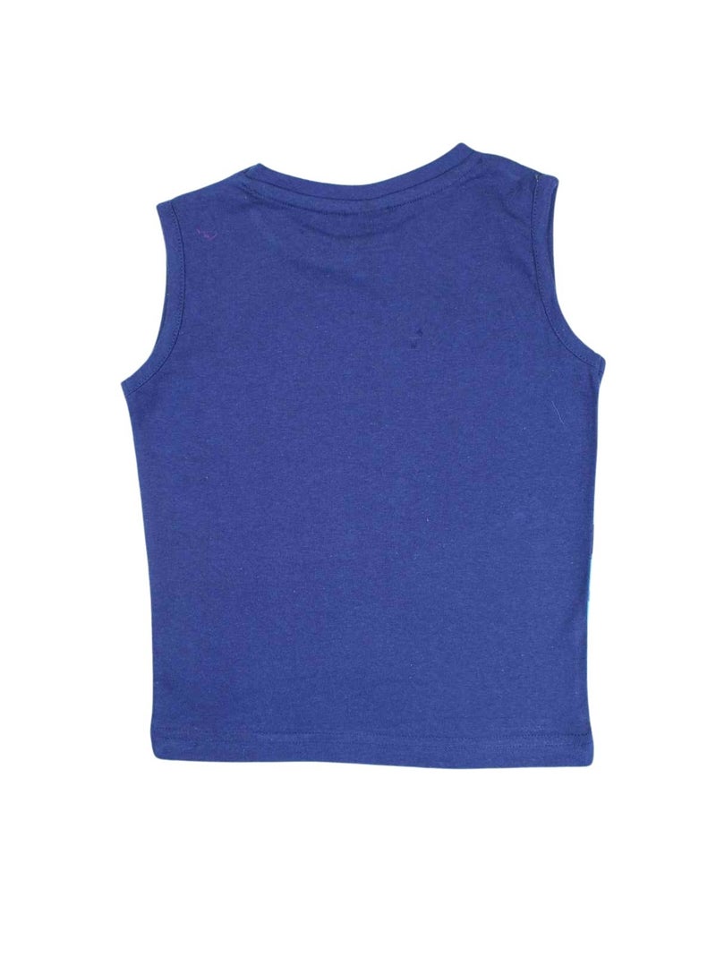 Disney - T-shirt sans manches enfant à motif Bleu marine - Kiabi