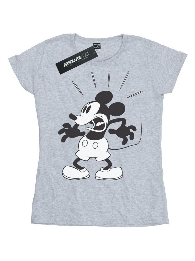 Disney - T-shirt SCARED Gris chiné - Kiabi