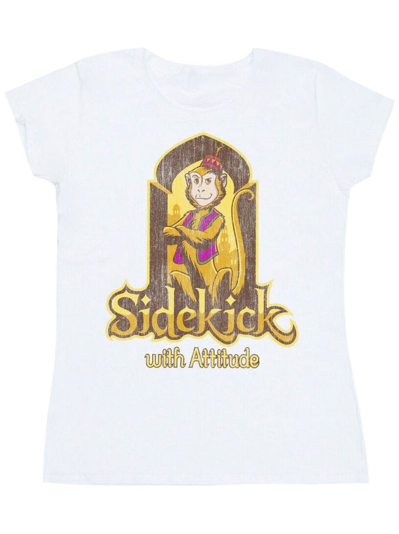 Disney - T-shirt SIDEKICK ATTITUDE Blanc - Kiabi