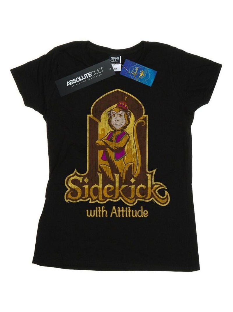 Disney - T-shirt SIDEKICK ATTITUDE Noir - Kiabi