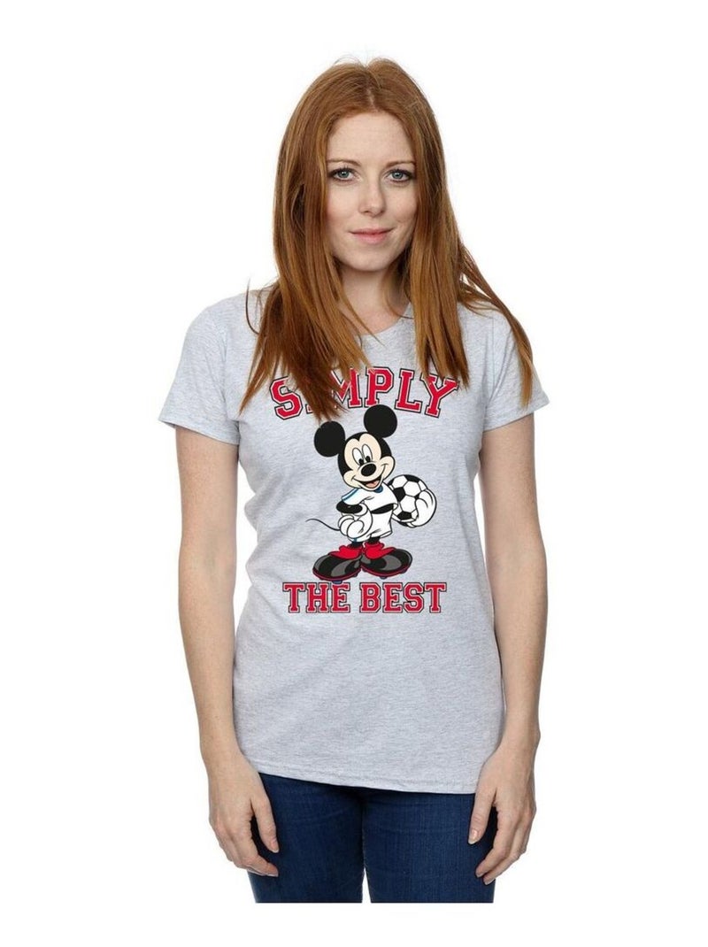 Disney - T-shirt SIMPLY THE BEST Gris chiné - Kiabi