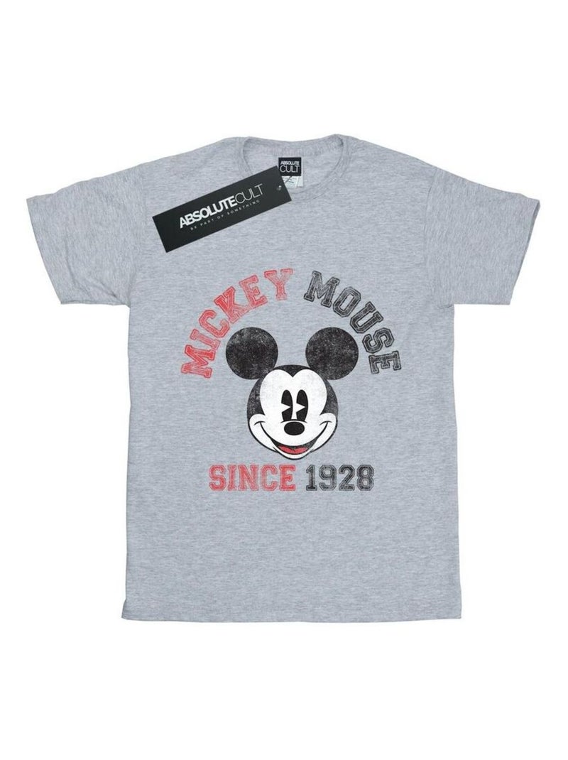 Disney - T-shirt SINCE Gris chiné - Kiabi