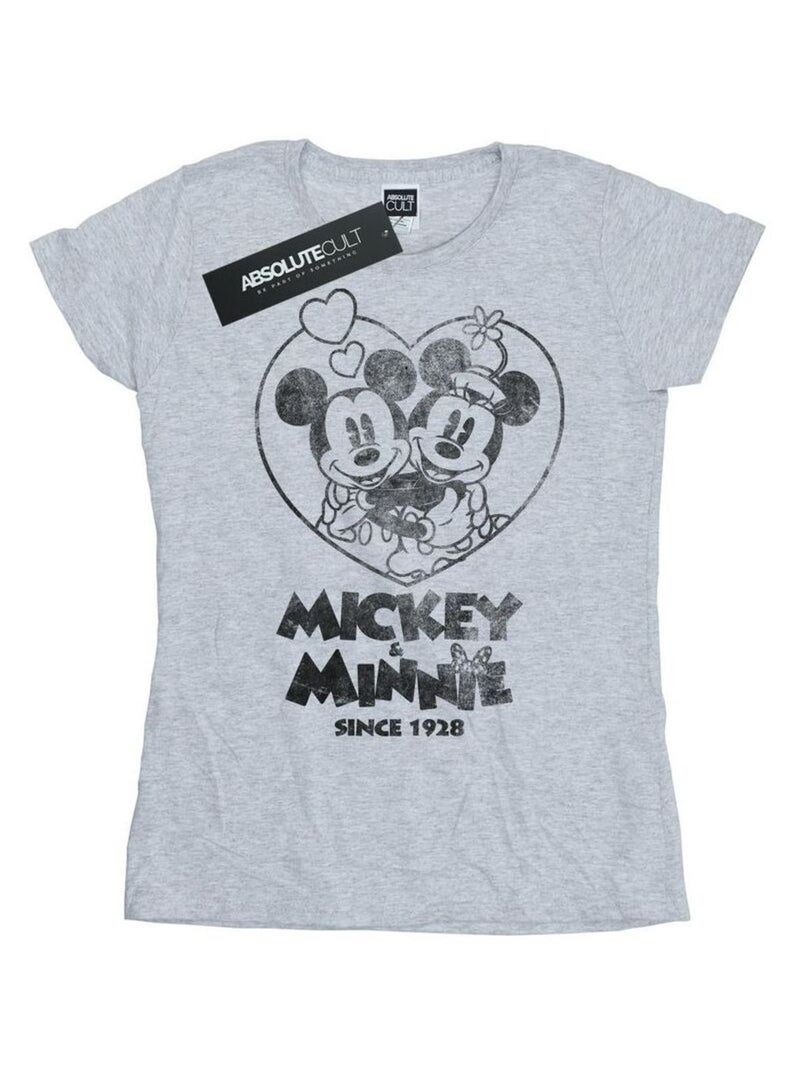 Disney - T-shirt SINCE Gris chiné - Kiabi