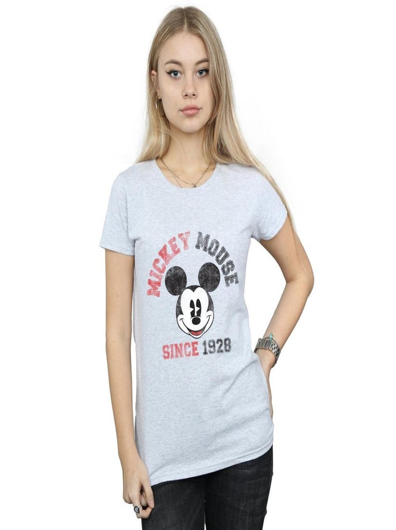 Disney - T-shirt SINCE Gris chiné - Kiabi