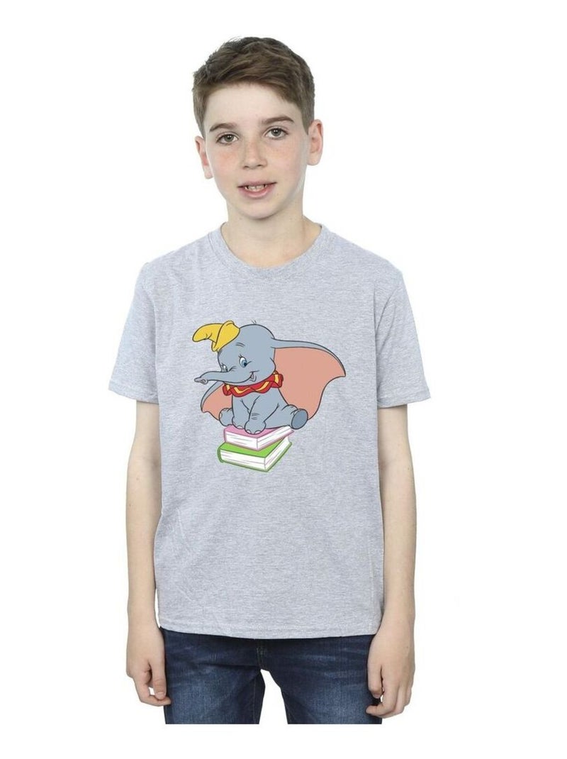 Disney - T-shirt SITTING ON Gris chiné - Kiabi