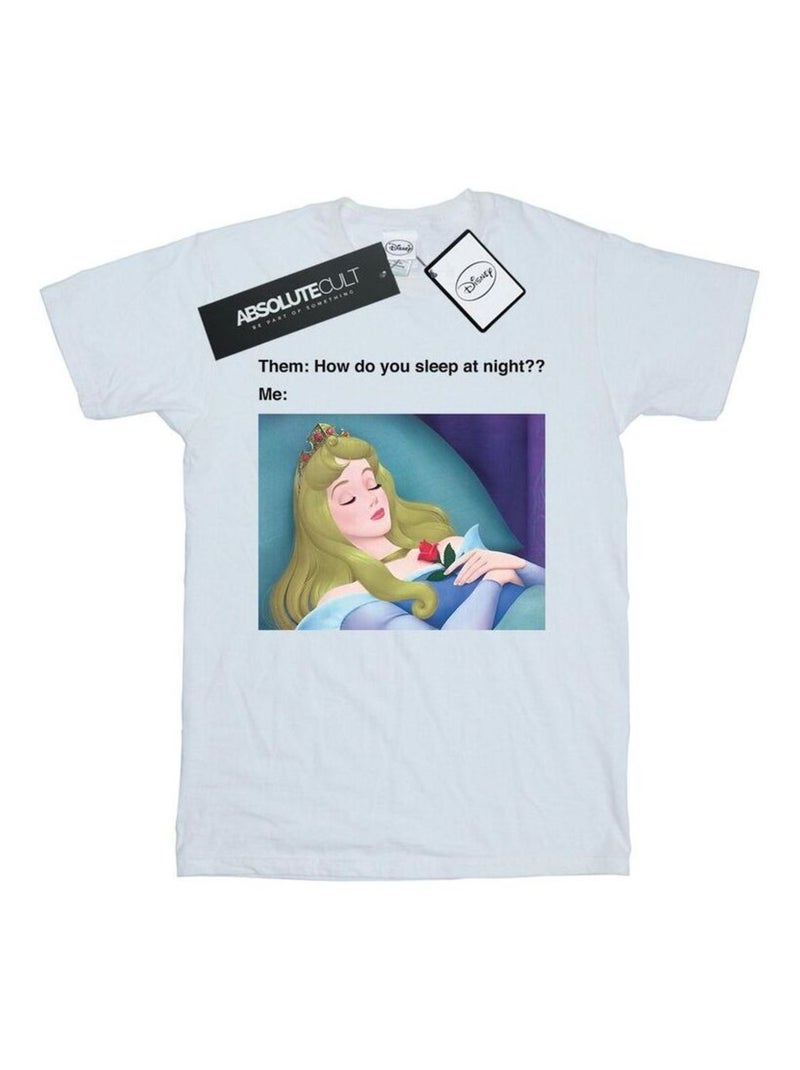 Disney - T-shirt SLEEPING BEAUTY Blanc - Kiabi