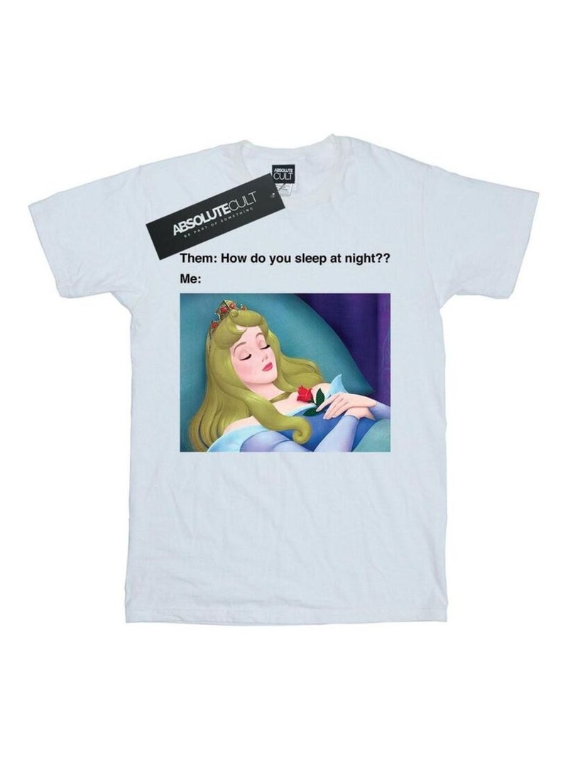 Disney - T-shirt SLEEPING BEAUTY Blanc - Kiabi