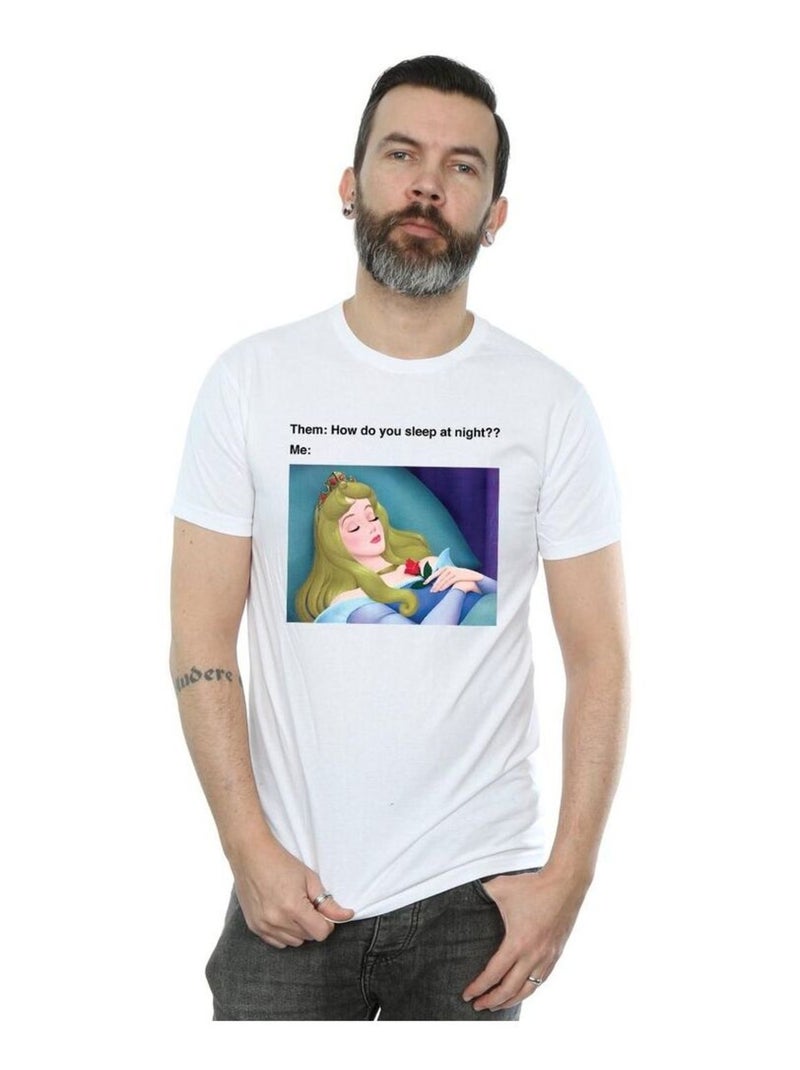 Disney - T-shirt SLEEPING BEAUTY Blanc - Kiabi
