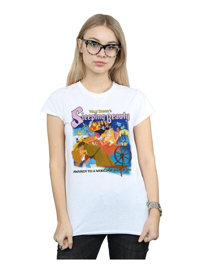 Disney - T-shirt SLEEPING BEAUTY Blanc - Kiabi