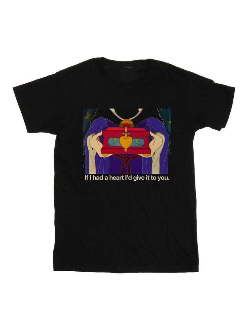Disney - T-shirt SLEEPING BEAUTY IF HAD A HEART Noir - Kiabi