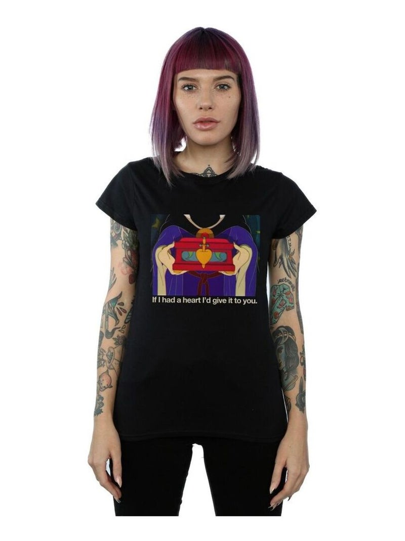 Disney - T-shirt SLEEPING BEAUTY IF HAD A HEART Noir - Kiabi