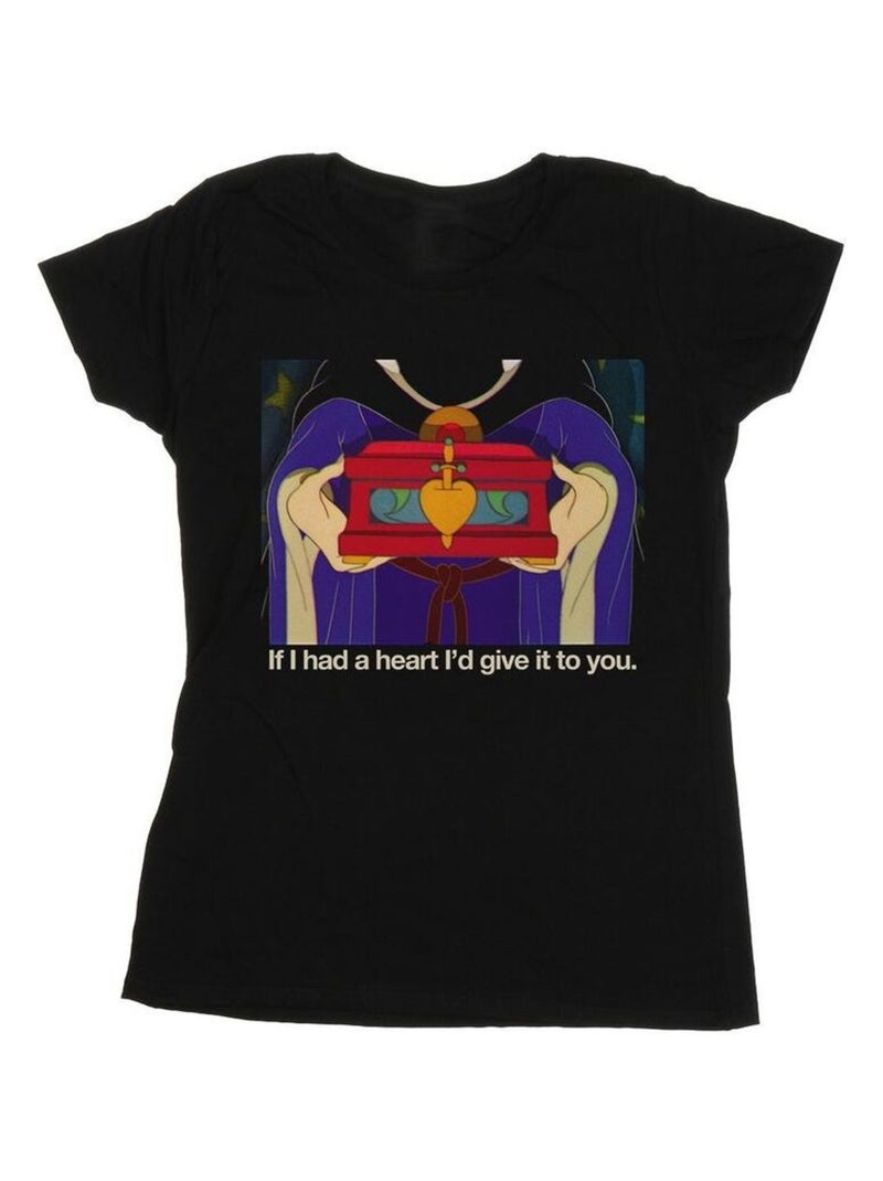 Disney - T-shirt SLEEPING BEAUTY IF HAD A HEART Noir - Kiabi