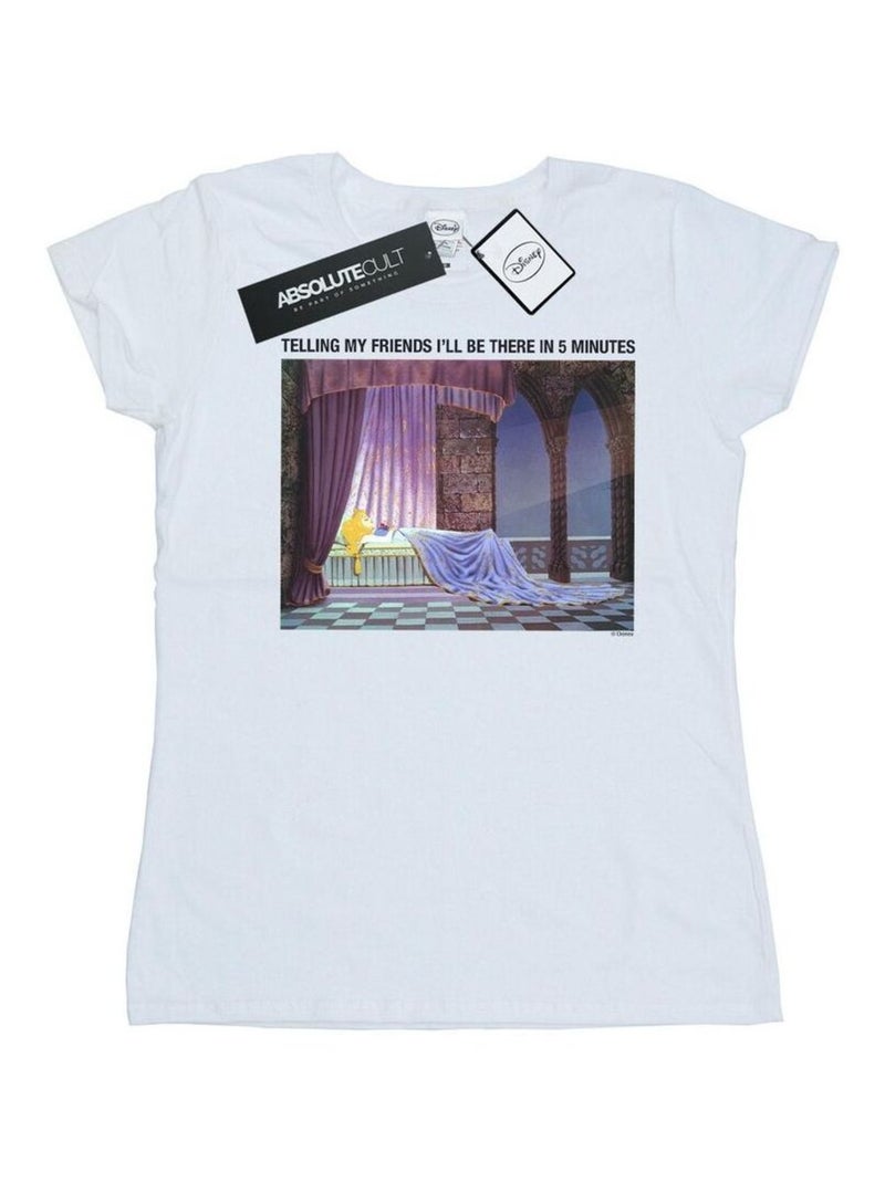 Disney - T-shirt SLEEPING BEAUTY I'LL BE THERE IN Blanc - Kiabi