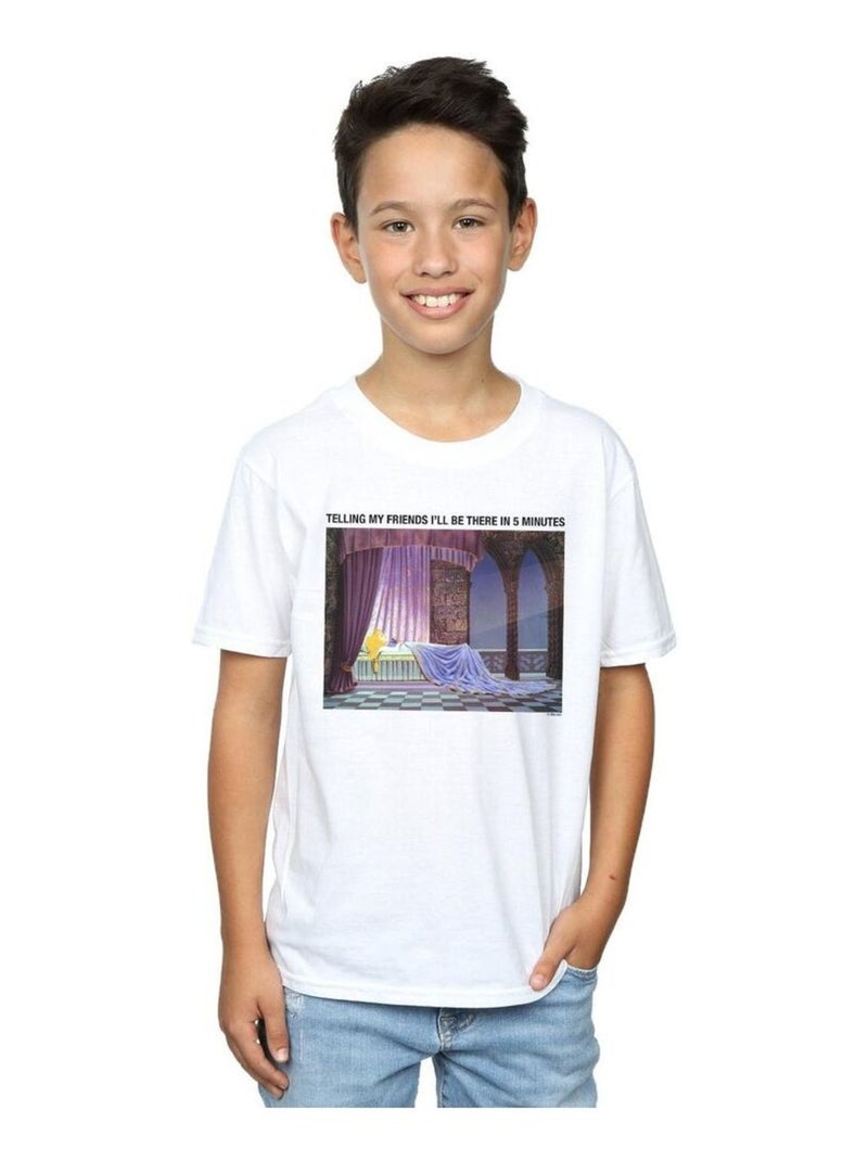 Disney - T-shirt SLEEPING BEAUTY I'LL BE THERE IN Blanc - Kiabi