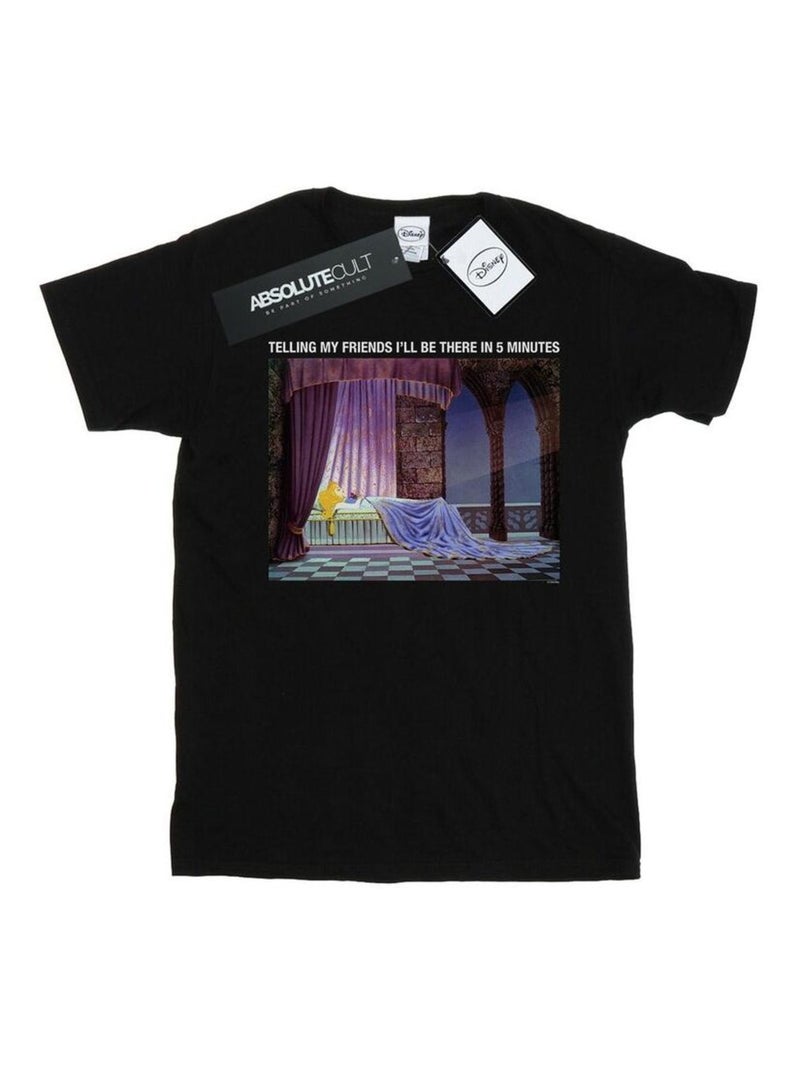 Disney - T-shirt SLEEPING BEAUTY I'LL BE THERE IN Noir - Kiabi